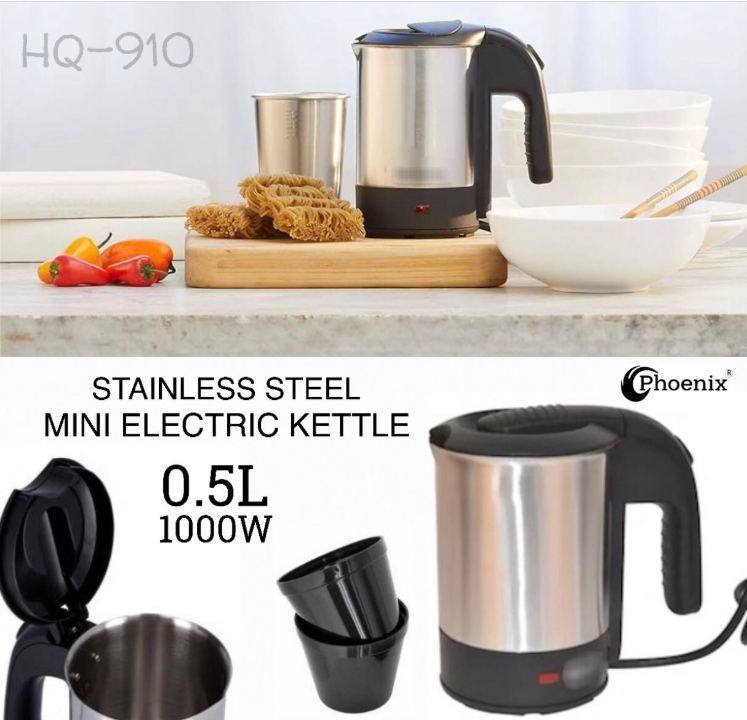 [HQ-910] Phoenix 0.5L Stainless Steel Electric Kettle